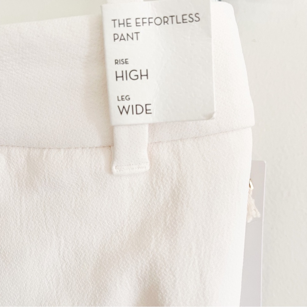Aritzia Wilfred Effortless High Wide Leg Pant In Light Birch Size 8 - Picture 8 of 14